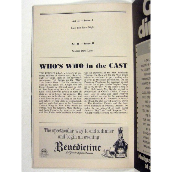 Some of My Best Friends Playbill October 1977 Gavin Reed Balaban - Picture 6 of 7